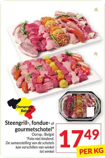 Intermarché Steengrill-, fondue- of gourmetschotel aanbieding