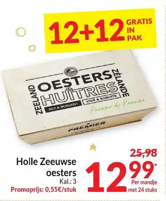 Holle Zeeuwse oesters