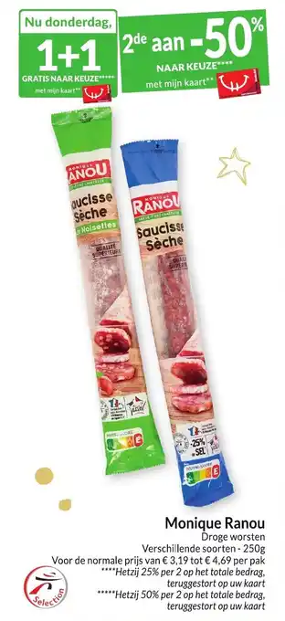 Intermarché Monique Ranou Droge worsten aanbieding