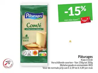Intermarché Pâturages Kaas in blok aanbieding