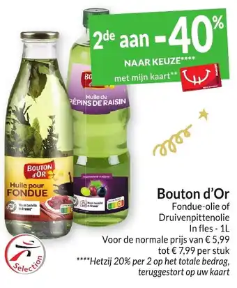Bouton d Or Fondue Olie 1L