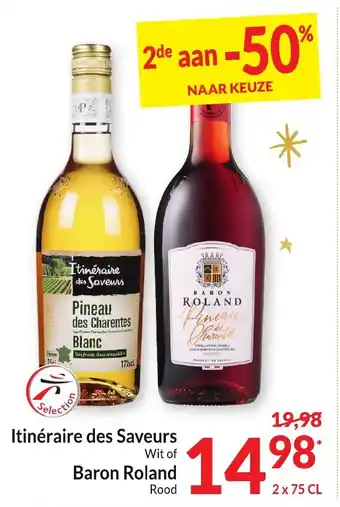Intermarché Itinéraire des Saveurs 2 x 75 CL aanbieding