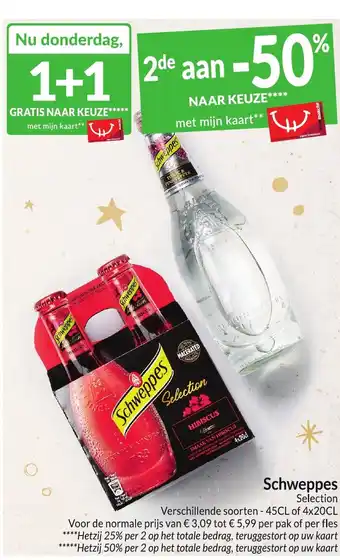 Intermarché Schweppes Selection aanbieding