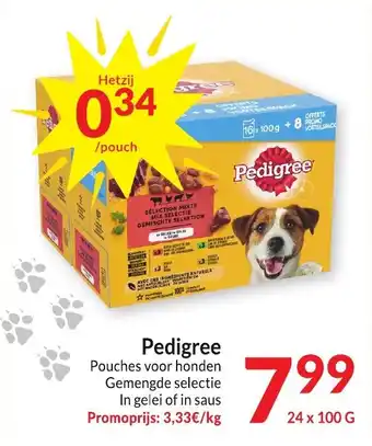 Intermarché Pedigree 24 x 100 G aanbieding