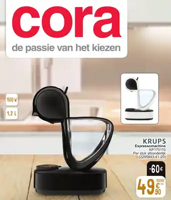 Cora Espressomachine KP170110 aanbieding
