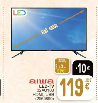 Cora LED-TV 32AU100 HDMI, USB aanbieding