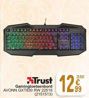 Cora Gamingtoetsenbord AVONN GXT830 RW 22518 aanbieding