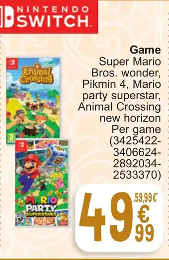 Cora Game aanbieding