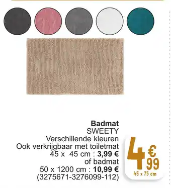 Cora Badmat SWEETY 45 x 75 cm aanbieding