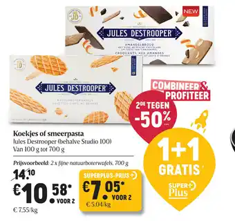 Delhaize Koekjes of smeerpasta 700g aanbieding