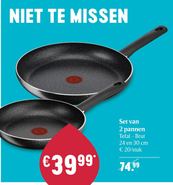 Set van 2 pannen