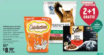 Delhaize Volledig menu snack voor honden of katten 180g aanbieding