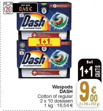 Cora Waspods dash aanbieding