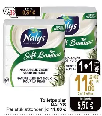 Cora Toiletpapier nalys aanbieding