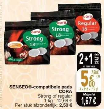 Cora Senseo -compatibele pads cora aanbieding