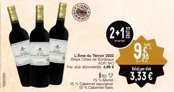 Cora L'âme du terroir 2022 aanbieding