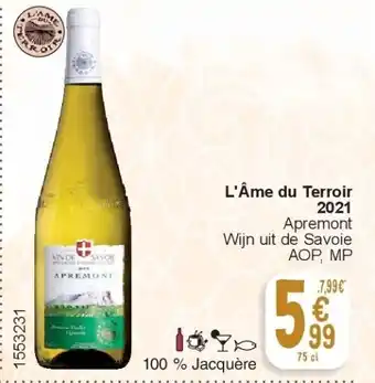 Cora L'âme du terroir 2021 aanbieding