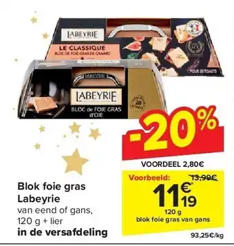 Blok foie gras labeyrie