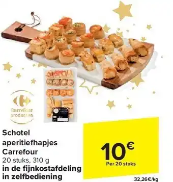 Carrefour Schotel aperitie apjes carrefour aanbieding