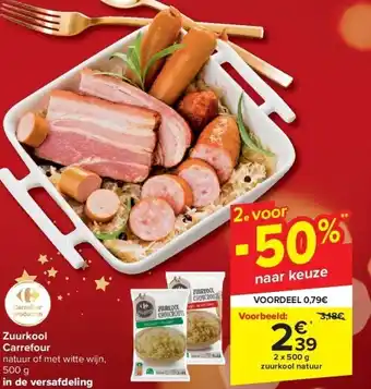 Carrefour Zuurkool carrefour aanbieding