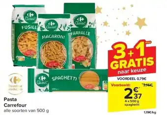 Carrefour Pasta carrefour aanbieding