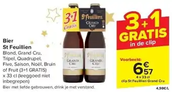 Carrefour Bier st feuillien aanbieding