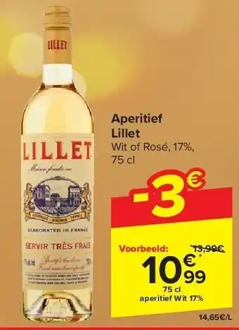 Carrefour Aperitief lillet aanbieding