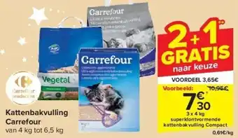 Carrefour Kattenbakvulling carrefour aanbieding