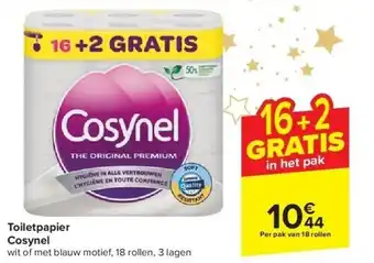 Carrefour Toiletpapier cosynel aanbieding