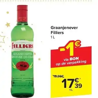 Carrefour Graanjenever filliers aanbieding