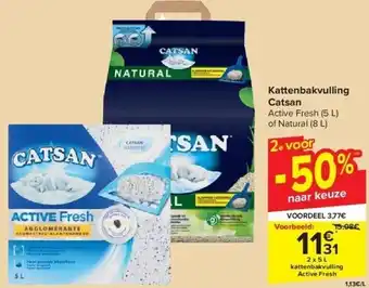 Carrefour Kattenbakvulling catsan aanbieding
