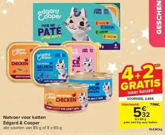 Carrefour Natvoer voor katten edgard & cooper aanbieding