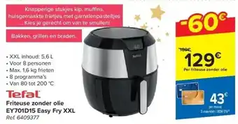 Carrefour Friteuse zonder olie ey701d15 easy fry xxl aanbieding