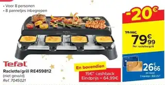 Carrefour Raclette/grill re459812 aanbieding