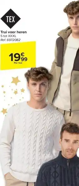 Carrefour Trui voor heren aanbieding