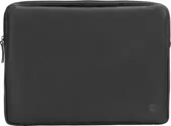 Coolblue Bluebuilt 15 - 16 inch laptophoes breedte 36 cm - 37 cm leer zwart aanbieding