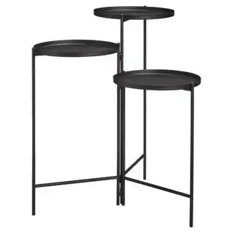Plantentafel hoog zwart