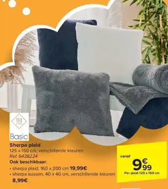 Carrefour Sherpa plaid aanbieding