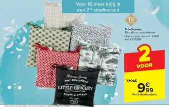 Carrefour Stoelkussen aanbieding
