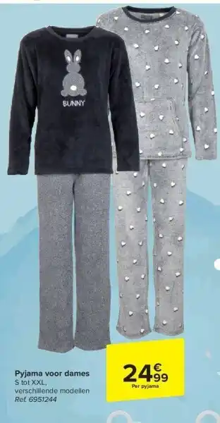 Carrefour Pyjama voor dames aanbieding