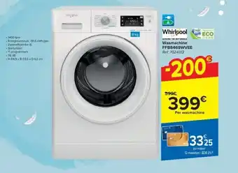 Carrefour Wasmachine ffb8469wvee aanbieding