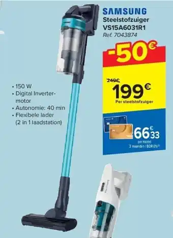 Carrefour Steelstofzuiger vs15a6031r1 aanbieding