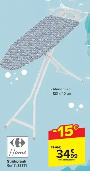 Carrefour Strijkplank aanbieding