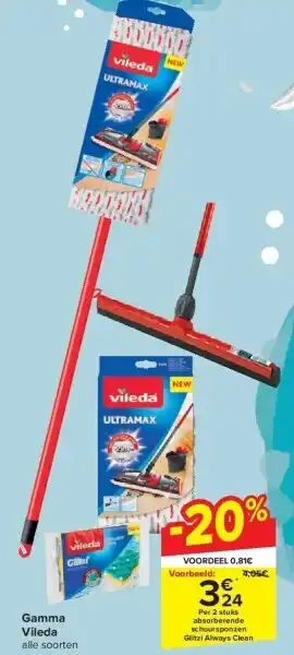 Carrefour Gamma vileda aanbieding
