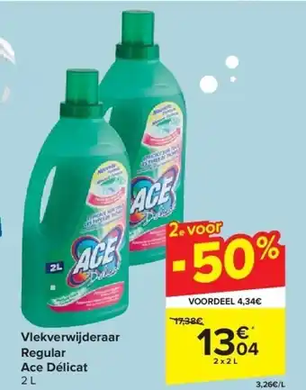 Carrefour Vlekverwijderaar regular ace délicat aanbieding