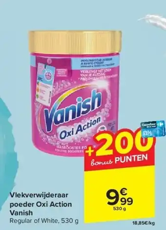 Carrefour Vlekverwijderaar poeder oxi action vanish aanbieding