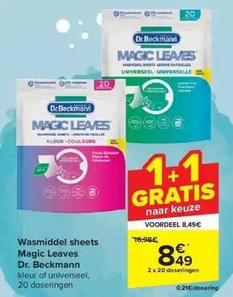 Wasmiddel sheets magic leaves dr. beckmann