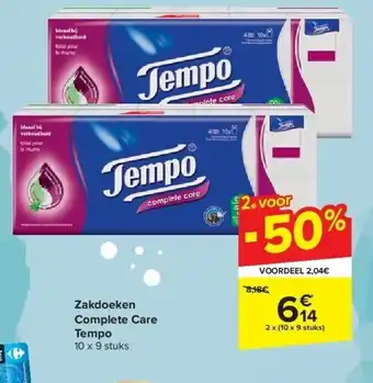 Carrefour Zakdoeken complete care tempo aanbieding