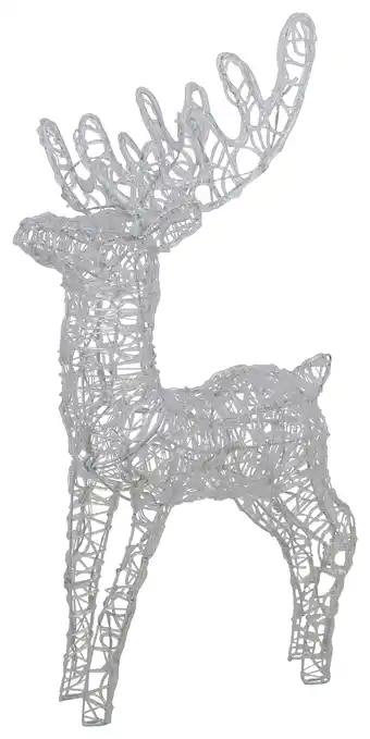 HEMA Hema rendier met 75 led lampjes 74x46x17 aanbieding