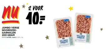 Jumbo Jumbo verse noordzeegarnalen 200 gram aanbieding